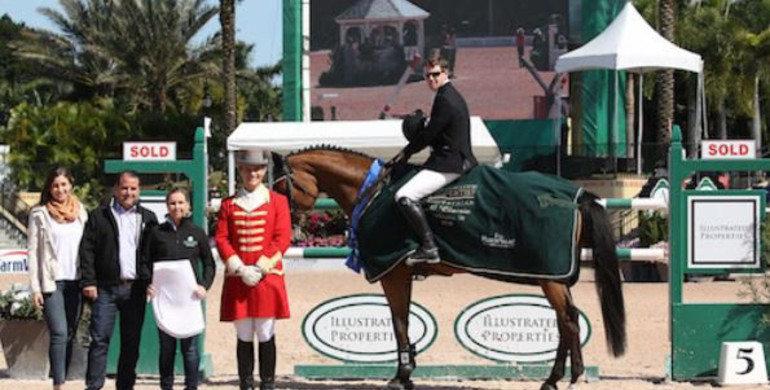 Shane Sweetnam and Cyklon 1083 top Illustrated Properties 1.45m Classic at WEF 5