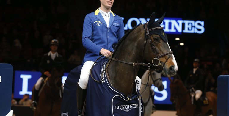 Ahlmann attacks from behind to win the second round of the 2016 Longines FEI World Cup Final, while Guerdat takes the overall lead