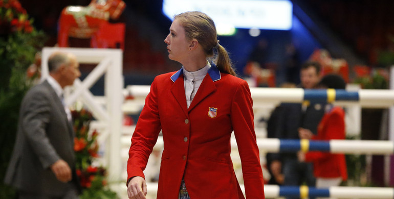 The horses and riders for the CSI3*-W Del Mar International Horse Show