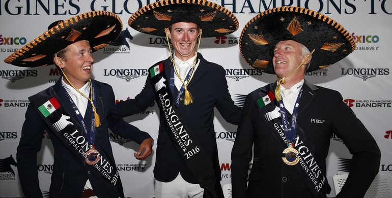 The riders for the Longines Global Champions Tour in Mexico City