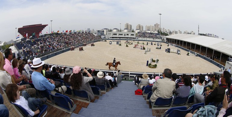 The riders and horses for LGCT Shanghai