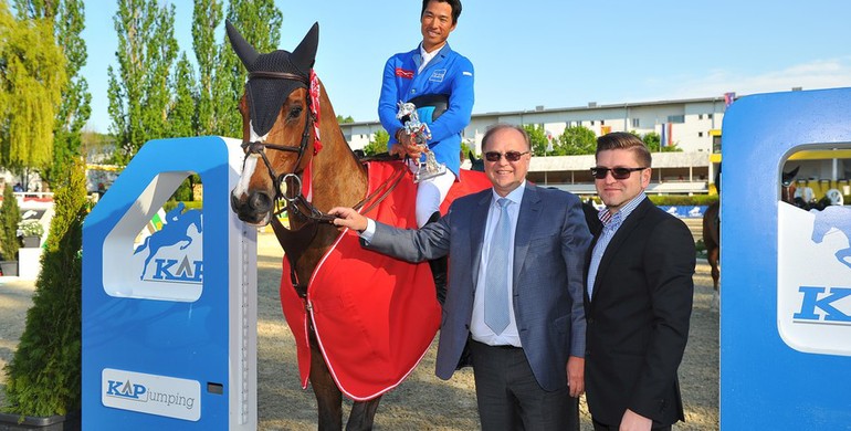 Taizo Sugitani to the top in the CSIO4* Grand Prix of Linz