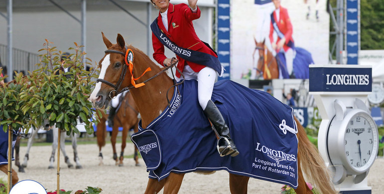Luciana Diniz and Fit For Fun victorious in thrilling Longines Grand Prix Port of Rotterdam