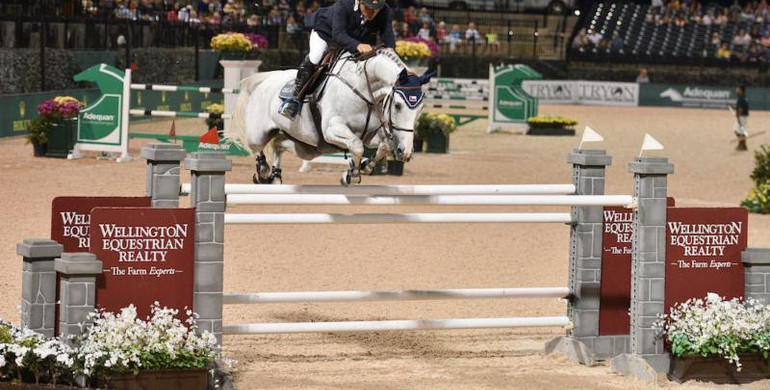 Samuel Parot and Dazzle White race to victory in Wellington Equestrian Realty Grand Prix at Tryon