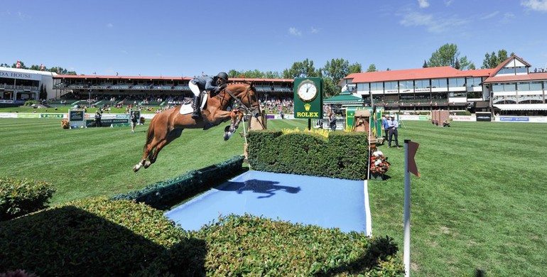 Chris Surbey and Quetchup de la Roque win Enbridge Classic Derby at Spruce Meadows
