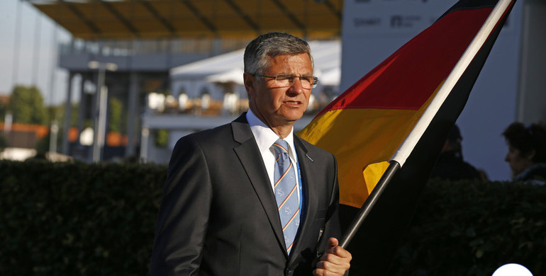 Otto Becker after the Nations Cup victory: 