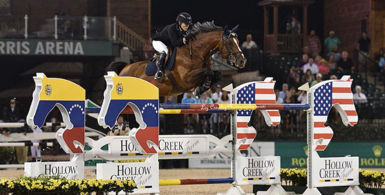 Margie Engle and Royce impress in Hollow Creek Farm Grand Prix to Collect first major victory at TIEC