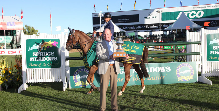 Sameh el Dahan and WKD Diva win Friends of the Meadows 1.60m at Spruce Meadows ‘Masters'