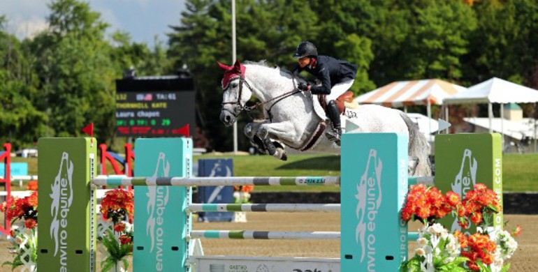 Laura Chapot leads the pack in the $34.600 HITS Jumper Classic