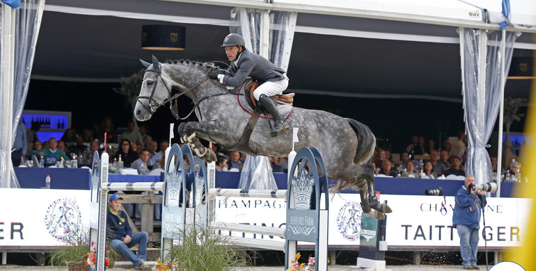Think Twice 111 Z and Thierry Goffinet go for it to gain the gold at the World Breeding Jumping Championships for 7-year-old horses