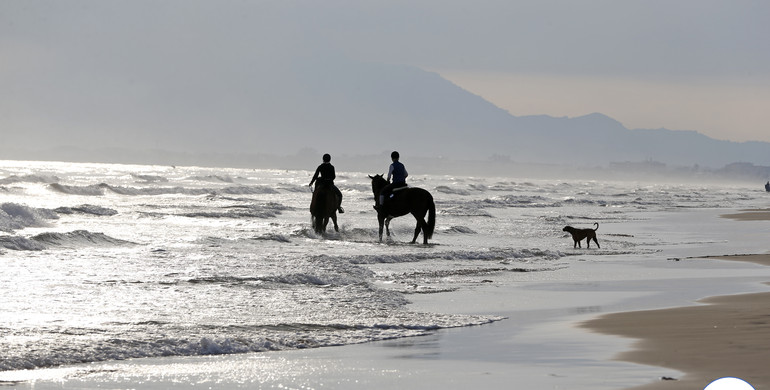 Beach life at the Mediterranean Equestrian Tour