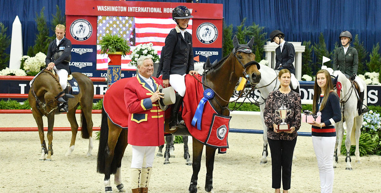 Lauren Hough and Ohlala top Welcome Stake at the 2016 Washington International Horse Show
