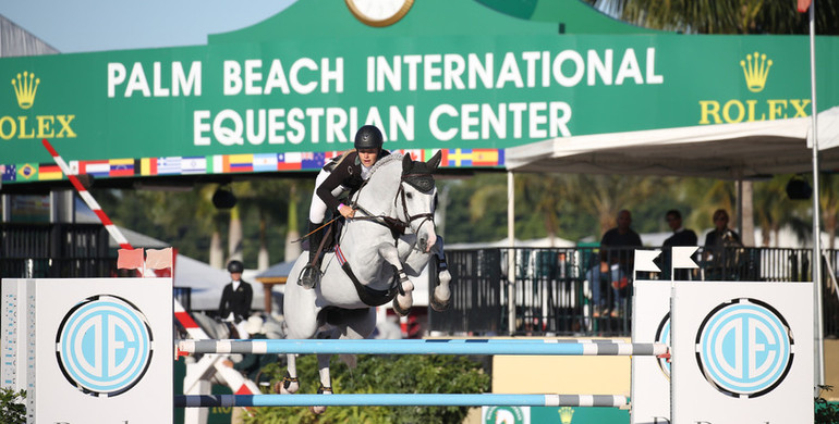 Kristen Vanderveen and Bull Run's Faustino de Tili win Douglas Ellian 1,45m at the 2017 WEF