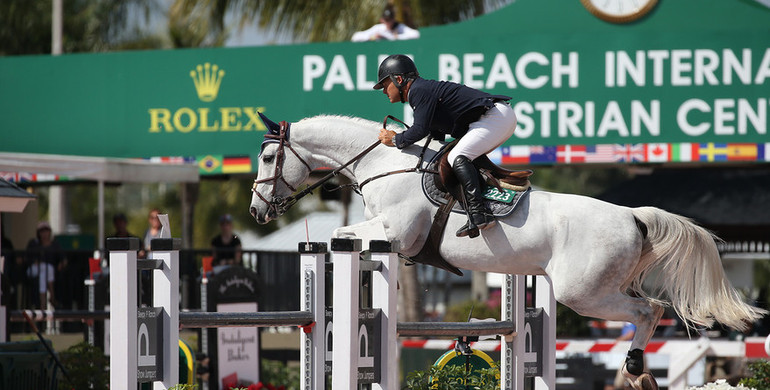 Samuel Parot shows his speed in the 1.45m class at WEF