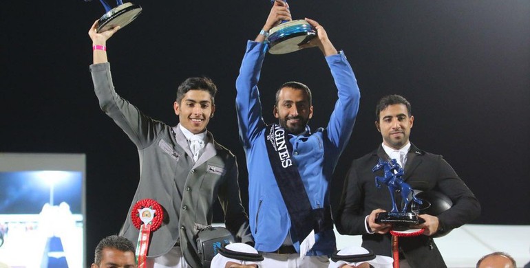 Mohammed Ghanem Al Hajri wins the Longines FEI World Cup Grand Prix in Al Ain