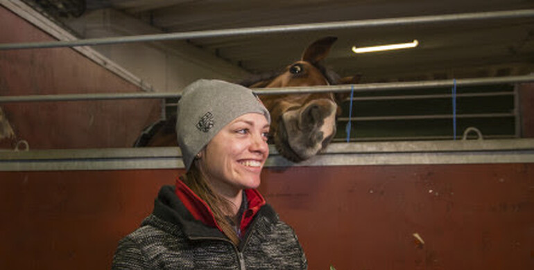 Kay Neatham honored with the 'Safety Award' at Gothenburg Horse Show