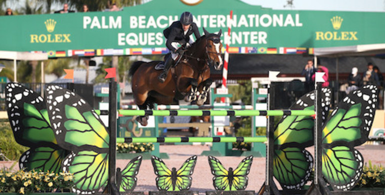 Laura Kraut and Caelle win Douglas Elliman 1.45m at the Winter Equestrian Festival