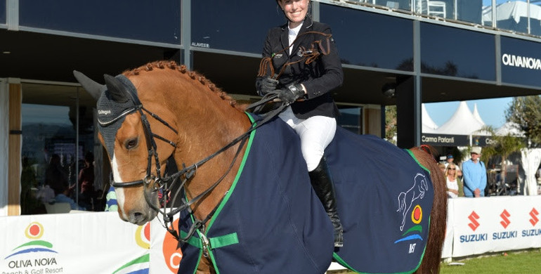 Janne Friederike Meyer-Zimmermann saves the best for last in the CSI2* Grand Prix presented by CHG at Spring MET 3