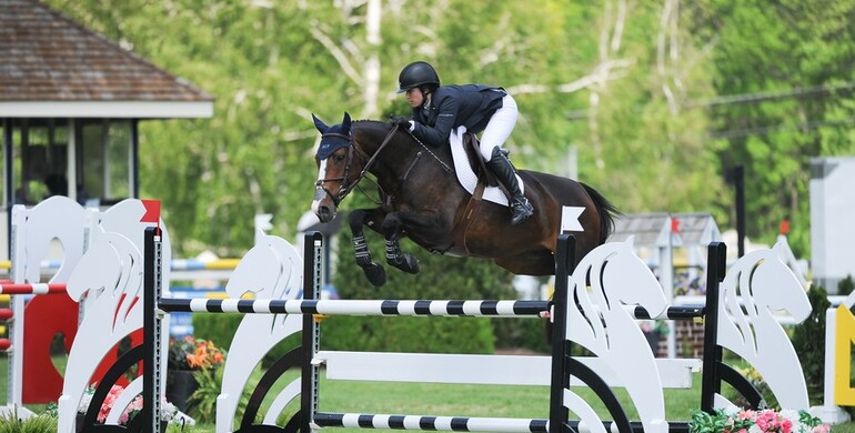 Sydney Shulman tops 'Under 25' 1.45m at Old Salem Farm Spring Horse Shows