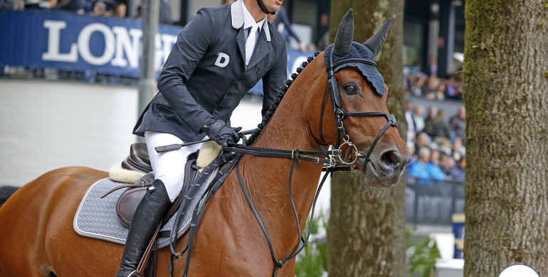 The horses and riders for International Longines Horse Show of Lausanne