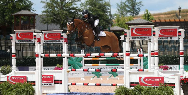 Lacey Gilbertson and Baloppi dominate Suncast® Commercial Welcome Stake CSI 4*