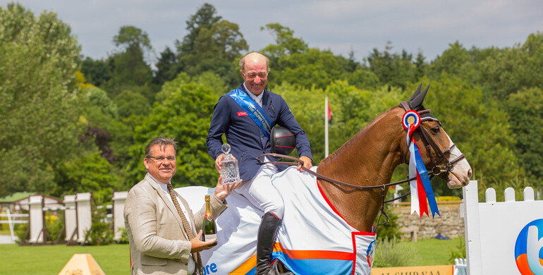 Michael heads off nephew William in a Whitaker one-two at Hickstead
