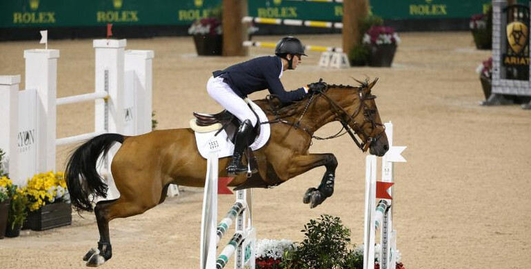 Andrew Ramsay and Cocq A Doodle secure the win in the CSI2* $86,000 Tryon Resort Grand Prix