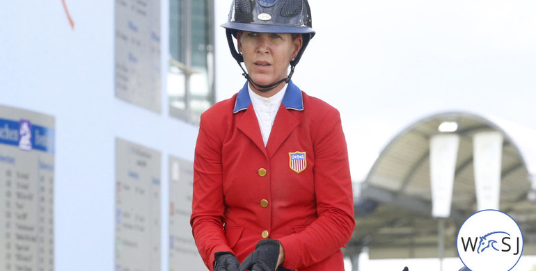 Lauren Hough wins the Bunn Leisure Trophy at Hickstead