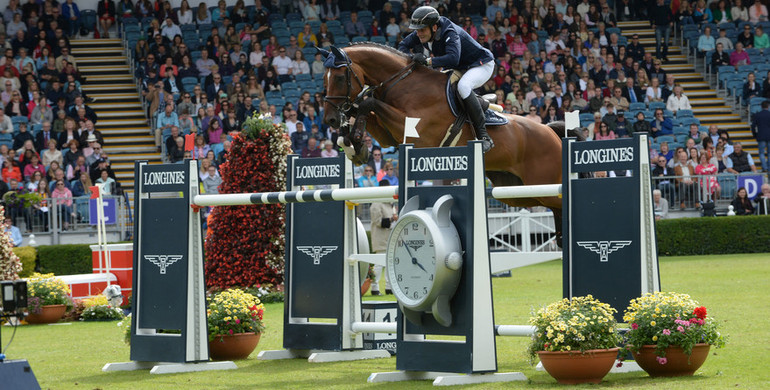 Werner Muff makes it a Swiss win in the €200,000 Longines International Grand Prix of Ireland