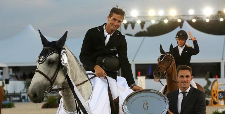 Julien Gonin wins Thursday's Prix Mercedes-Benz at Haras des Grillons
