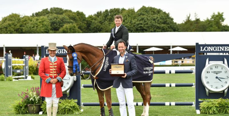 Ireland's Shane Sweetnam captures the $50,000 Longines Cup at the Hampton Classic