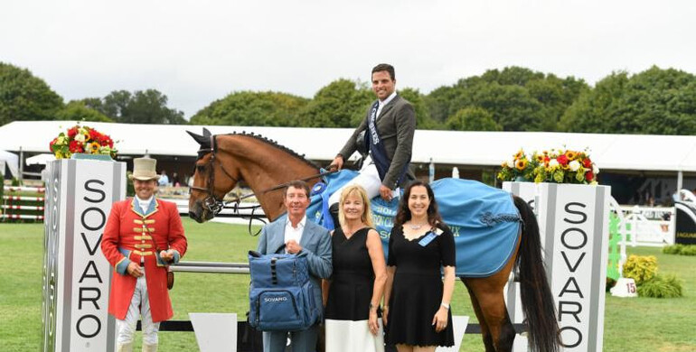 Three times a winner for Daniel Bluman, after taking the Hampton Classic Grand Prix
