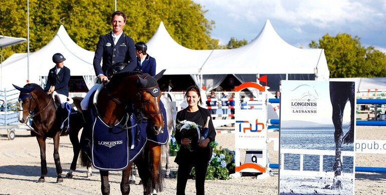 Ben Maher makes it a win in Saturday's feature class at the International Longines Horse Show of Lausanne