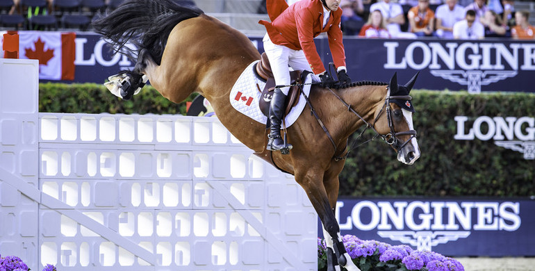 Canada claims the win in the first round of the Longines FEI Nations Cup Final as time turns into decisive factor