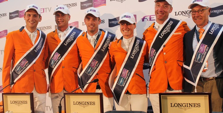 The Dutch light up the night in Barcelona with victory in the Longines FEI Nations Cup Final
