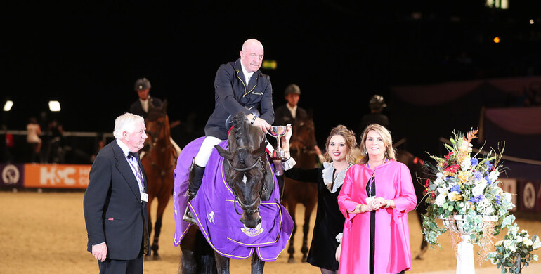 John Whitaker takes the NAEC Stoneleigh Stakes at HOYS