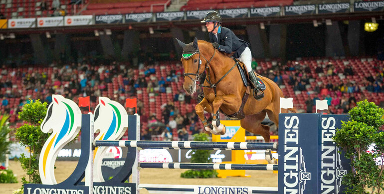 Team Lauren Hough wins the jumping competition at Longines Equestrian Beijing Masters