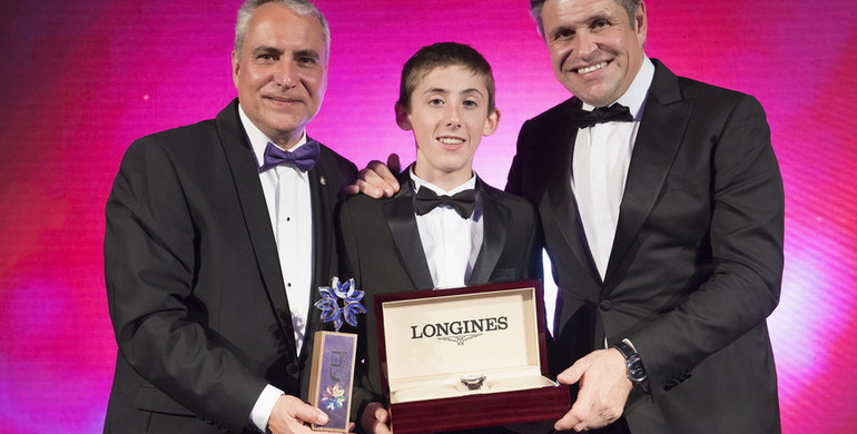 Harry Allen wins 'Longines Rising Star Award' at the FEI Award Gala 2017