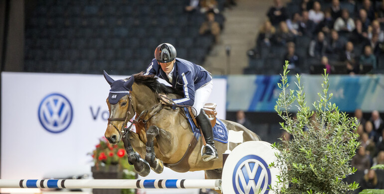 The first car at Sweden International Horse Show goes to Peder Fredricson and H&M All In