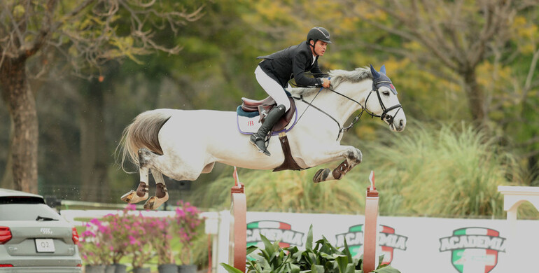 Rodrigo Lambre with Thursday's biggest win at the Triple Copa Scappino