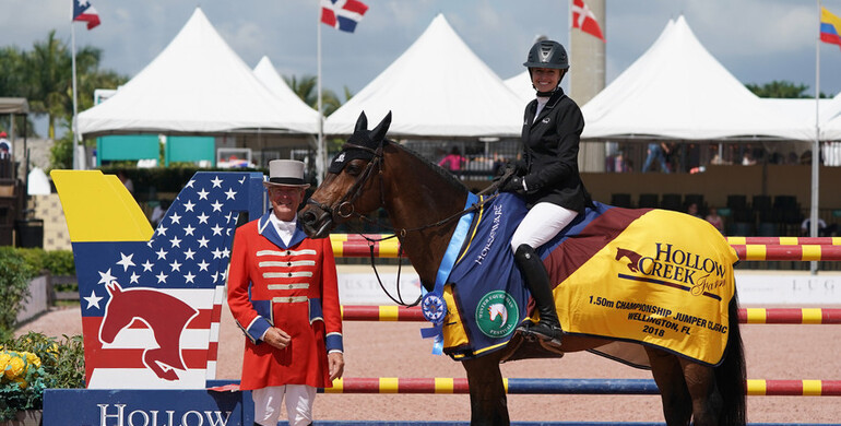 Tiffany Foster and Brighton are fastest in the $70,000 Hollow Creek Farm 1.50m Classic at WEF