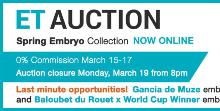 Last minute embryos: Gancia de Muze embryo and Baloubet combined with World Cup winning mare