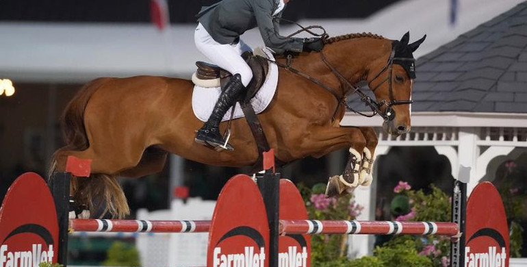 Spencer Smith is only clear to win the $132,000 Horseware Ireland Grand Prix CSI3*