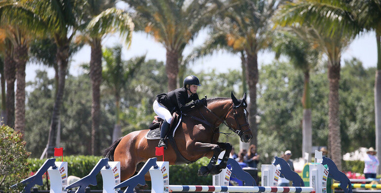 Olympic ambition fuels Moffitt as she blazes to derby field victory in week 11 of the 2018 Winter Equestrian Festival