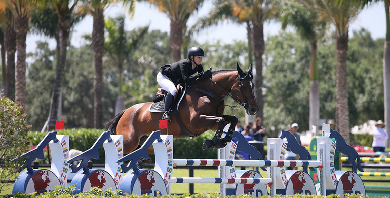 Olympic ambition fuels Moffitt as she blazes to derby field victory in week 11 of the 2018 Winter Equestrian Festival