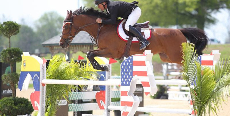 Todd Minikus and Quality girl return in winning form at Kentucky Spring Horse Show in CSI3* $35,000 Welcome Speed 1.45m