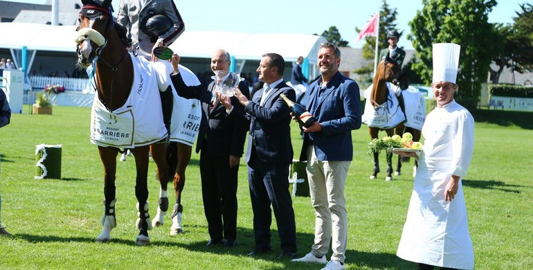 Peder Fredricson on top in Saturday's Prix Groupe Barière in La Baule