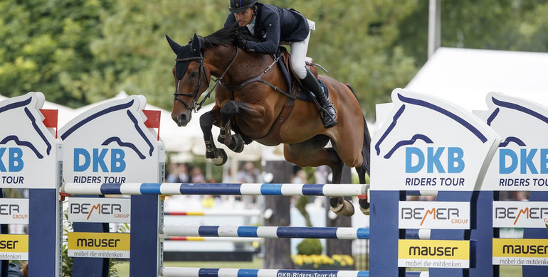 Douglas Lindelöw wins Sunday's qualification for the DKB-Riders Tour Grand Prix in Wiesbaden