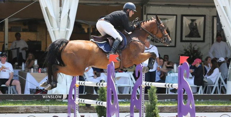 Ireland's Paul O'Shea and Imerald Van't Voorhof win CSI2* Grand Prix at the Lexington International