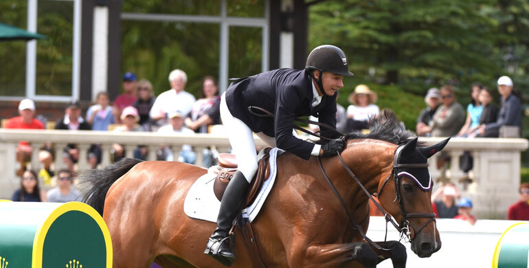 Mario Deslauriers, Andrew Welles, Rowan Willis, Richard Spooner, Tiffany Foster and Quentin Judge – all winners at Spruce Meadows ‘Pan American’
